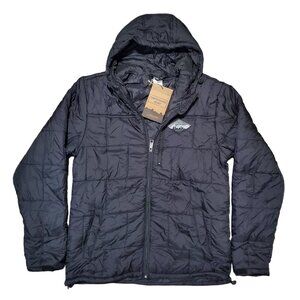 NWT COALATREE Black Puffer Full Zip Lightweight Puffer Jacket - Large
